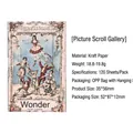 Wonder series vintage kraft paper notes 120 sheets 35x56mm for scrapbooking journals - West Scroll Corridor