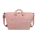 Bolsa de viaje rosa impermeable con asas dobles y correa de hombro ajustable - Rosa