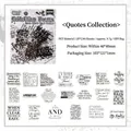 Collection Poems PET black text stickers with minimalist literary inspirational quotes - 40 Pieces/Pack / Collection Poems