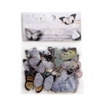 Waterproof PET butterfly stickers in vintage natural styles for journaling and DIY crafts - 40 Pcs/20 Designs / White Light Butterfly - 40 Sheets 20 Patterns