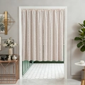 Elegant beige floral lace door curtain for bedroom and kitchen home decoration - 100x140cm / Paisley Mickey Motif