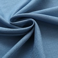 Dunkelblauer Vorhangstoff mit Leinentextur und feiner gewebter Materialstruktur - W100*H130 / Blau