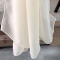 Camino de mesa de gasa blanca con bordes delicados para decoración de bodas elegante - 70cm*300cm / Beige