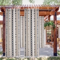 Rideaux occultants imperméables bohèmes avec imprimé géométrique pour terrasse et gazebo - 132*213cm / Argyle