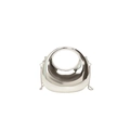 Mini bolso de noche en acrílico plateado espejo con asa de anillo y cadena - Plateado
