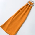 Ginger yellow elastic chair sash with luxury rhinestone buckle for wedding decor - Orange