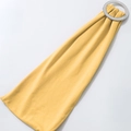Yellow spandex chair sash with silver rhinestone buckle for wedding banquet decoration - Yellow