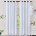 Tende oscuranti bianche impermeabili per gazebo con trama jacquard geometrica in 3D - 130*214 / Tenda Impermeabile a Rombi Bianchi