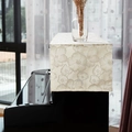 Beige floral jacquard piano cover cloth with elegant floral pattern for home decor - Gold Plum Blossom (Gold Jacquard Style)