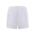 White quick-dry sports shorts with elastic drawstring waist and RUN lettering - S / White