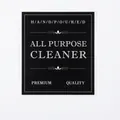 Five pieces of vintage style waterproof stickers for all purpose cleaner bottles - All Purpose Cleaner (9F)