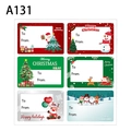 Christmas gift tag stickers featuring Santa and Snowman with To and From fields - 6*4cm / Christmas Theme 6 Designs (A131)