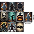 Set di 10 adesivi Halloween vintage con fantasmi e zucche, dimensioni 7,6x5,6 cm ciascuno - 10 Fogli/Confezione (7.6*5.6cm)
