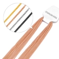 Dettagli di catene popcorn da 2mm in acciaio inossidabile in oro, oro rosa, argento e nero - 2mm*45cm / Oro rosa