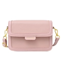 Borsa a tracolla rosa in ecopelle con logo FASHION e tracolla regolabile donna - Rosa