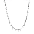 Collier en acier inoxydable argenté avec plusieurs petits pendentifs en forme de croix - Plusieurs Mini Croix(NE292901S)