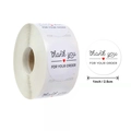 Rotolo di adesivi Thank You For Your Order da 1 pollice con cuore rosso e scritte - Stile Thank You For Your Order (Cuore rosso) / 25mm Diametro (500 Fogli/Rotolo)