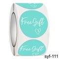 Adesivi Free Gift verde menta con cuore in rotolo per confezioni regalo creative - Stile Verde Menta (ssyf-111)