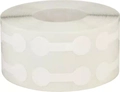 Rol witte haltervormige sieraden labels voor prijzen van ringen en horloges - Wit