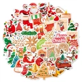 Holographic laser Christmas stickers set featuring Santa, reindeer and snowman patterns - Christmas Style B (TT122)