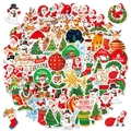 Holographic Christmas stickers with Santa and reindeer motifs for holiday gift decoration - New Christmas Style B (TN-N30+N31)
