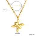 Detailed view of gold 18k balloon letter X pendant with lobster clasp and extension chain - Pisces