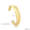 Verstellbarer 14mm goldener Armreif mit 60mm Innendurchmesser und 37,3g Gewicht - Gold (BR927501G)
