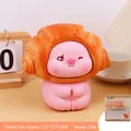 Tirelire cochon rose avec chapeau croissant, taille 17,3 cm, cadeau d'anniversaire fermé - 0002-2 Croissant Cerise Cochon