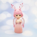 Dreamy angel deer girl ornament with pink wings and bunny for car or room decor - Pink Holding Rabbit (3B-18CM)