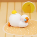 Cute sleeping goose mini resin figurine with blue bubble for car and cake decoration - Sleeping with Eyes Closed Style