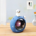 Creative astronaut bedside night light with blue moon base and purple planet for kids - Blue Moon Purple Planet (Style A)