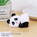 Decorazione torta panda carino con guance rosa, figurina in resina di 7,1x4,9x4cm - Stile C Panda che Riposa