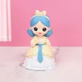 Cute resin princess figurine with blue hair and lace dress for car and cake decoration - Style B Princess Mini Ornament
