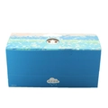 Blaue Regenpuppe Sammelbox mit süßer Mädchen Illustration im praktischen 8er Set - Komplettes Set