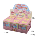 Coffret cadeau de dessin animé cochon rose pour bureau comprenant six petites boîtes surprises - Cochon de Bonheur (Boîte Collective)