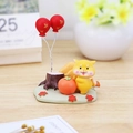 Cute Shiba Inu resin ornament with autumn persimmon and maple leaf balloon decoration - Autumn Style (Shiba Inu & Persimmon)