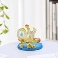 Supporto astronauta cangiante con base blu stellata e decorazione a stella oro - Stile C Tempo Libero Supporto Telefono Astronauta