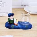 Artistic Van Gogh figurine hydroponic glass vase for creative desktop home decor - Painter Artist Character Style A