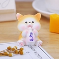Süße Shiba Inu Harzfigur mit Vitalitäts-Flasche für Büro- und Schreibtischdekoration - Vitalitäts-Flüssigkeit Shiba Inu Ornament
