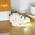 Cute sheep night light in lying pose with glowing rainbow tail for desk decor - Sheep Style (B Style PP Sheep Light) / White