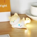 Cute Shiba Inu night light desk ornament with glowing tail and heart detail - Shiba Inu Style (C Style PP Shiba Inu Light) / Yellow