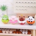 Set of four cute cartoon animal tumbler desk ornaments featuring capybara and panda - Full Set of 4 (Capybara/Pig/Panda/Frog)