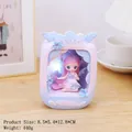 Luz nocturna de hada rosa en concha azul para decorar habitación y regalo de niña - Como se muestra / Lámpara De Ambiente Con Forma De Flor De Hadas De Ensueño 1195-6b