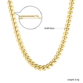 Collana dorata in acciaio inossidabile a forma di foglia con chiusura a moschettone - Collana Girocollo a Spina di Pesce Dorata (N5607935G)