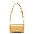Borsa baguette dorata alla moda con cuciture a stella e fibbia in metallo donna - Oro Stella A Cinque Punte