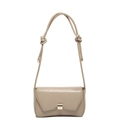 Borsa baguette trapuntata beige con motivi a stelle e fibbia in metallo dorato - Cachi Stella
