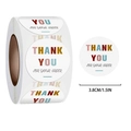 Roll of 1.5 inch round Thank You For Your Order stickers for gift sealing and packaging - Multicolor Thank You Style (A) / Standard Spec