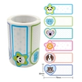 Etichette adesive impermeabili per bambini con simpatici animali e nomi personalizzati - 76*30mm / Serie Animali Cartoni Animati B (X-488)
