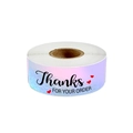 Adesivi olografici Thank You For Your Order per confezioni regalo in rotolo lucido - Stile B-Grazie Per Il Tuo Ordine
