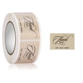 Rotolo di adesivi di ringraziamento in carta kraft per ordini e confezioni regalo - Stile Carta Kraft For Your Order / 37*25mm